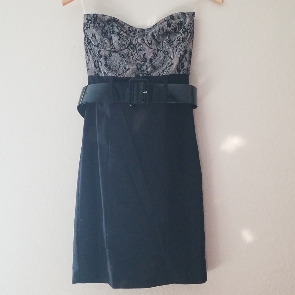 Forever 21 Strapless Black Dress